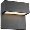Best Pirce 🤩 Chloe Lighting CHLOE Campbell Contemporary LED Light Textured Black Outdoor Wall Sconce 6" Tall 🧨