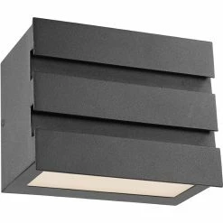 Deals 🔔 Chloe Lighting CHLOE Beckett Contemporary LED Light Textured Black Outdoor Wall Sconce 5" Tall 👍