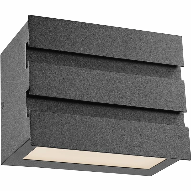 Deals π Chloe Lighting CHLOE Beckett Contemporary LED Light Textured Black Outdoor Wall Sconce 5" Tall π