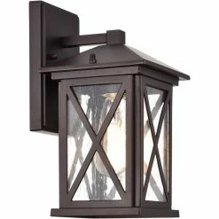 Best Pirce 😍 Chloe Lighting CHLOE Vincent 1 Light Oil Rubbed Bronze Outdoor Wall Sconce 12" Height 🛒