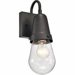 Discount 🎁 Chloe Lighting CHLOE Jeffree Transitional 1 Light Rubbed Bronze Outdoor Wall Sconce 13" Height 😉