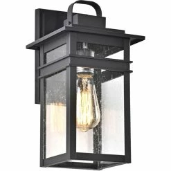 Coupon ❤️ Chloe Lighting CHLOE Brian Transitional 1 Light Textured Black Outdoor Wall Sconce 13" Height 👍