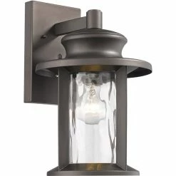 Budget 💯 Chloe Lighting CHLOE Owen Transitional 1 Light Rubbed Bronze Outdoor Wall Sconce 14" Tall 🎉