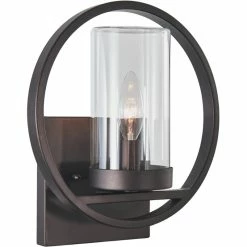Deals 😀 Chloe Lighting CHLOE Joseph 1 Light Rubbed Bronze Outdoor/Indoor Wall Sconce 11" Tall 🥰