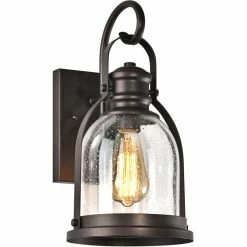 Best reviews of 🥰 Chloe Lighting CHLOE Mark Transitional 1 Light Rubbed Bronze Outdoor Wall Sconce 14" Height 🛒