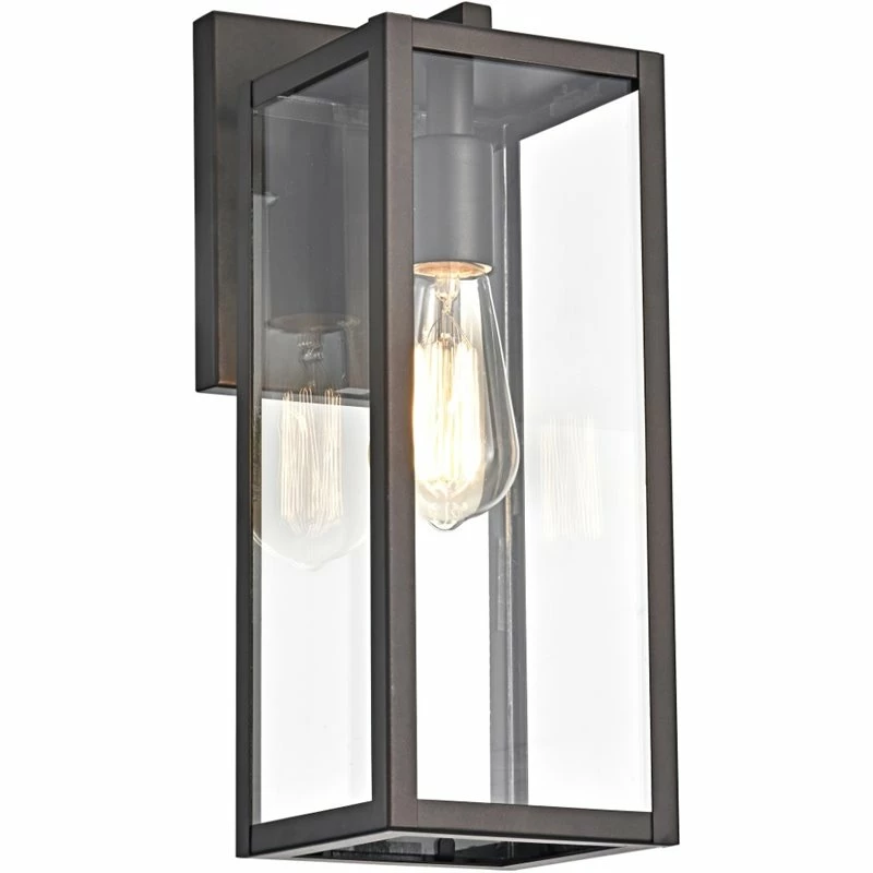 Discount π Chloe Lighting CHLOE Richard Transitional 1 Light Rubbed Bronze Outdoor Wall Sconce 14" Height π€©