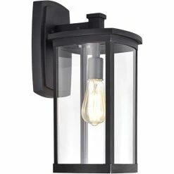 Buy 🧨 Chloe Lighting CHLOE Quill Transitional 1 Light Textured Black Outdoor Wall Sconce 17" Height 🧨