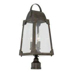 Flash Sale ⭐ Kalco Lighting Arlington 9" Medium Modern Post-Pier Mount In Aged Bronze ⌛