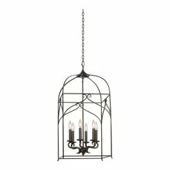 Wholesale 🌟 Kalco Lighting Somers 16" Medium Metal Hanging Lantern In Heirloom Bronze ⌛