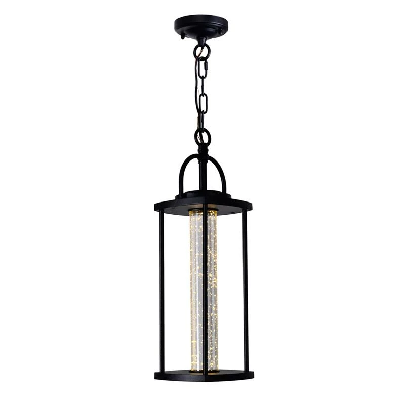 Best Pirce π CWI Lighting Greenwood 1-light Farmhouse Metal LED Outdoor Pendant In Black π - Image 2