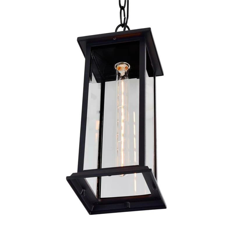 Best Sale π CWI Lighting Blackbridge 1-Light Farmhouse Metal Outdoor Pendant In Black β - Image 3