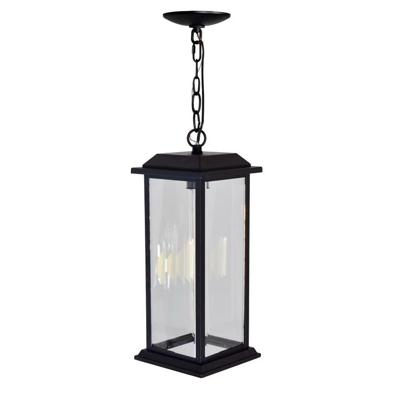 Best Sale π CWI Lighting Blackbridge 1-Light Farmhouse Metal Outdoor Pendant In Black β - Image 4