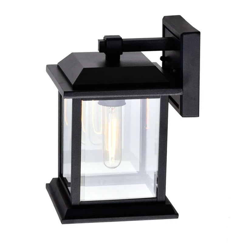 Flash Sale β¨ CWI Lighting Blackbridge 1-Light Metal Outdoor Wall Lantern In Black π - Image 3