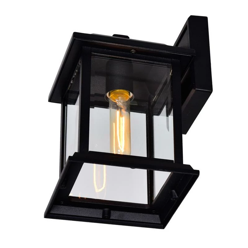 Flash Sale β¨ CWI Lighting Blackbridge 1-Light Metal Outdoor Wall Lantern In Black π - Image 4