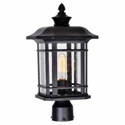 Top 10 💯 CWI Lighting Blackburn 1-Light Farmhouse Metal Outdoor Lantern Head In Black ⌛