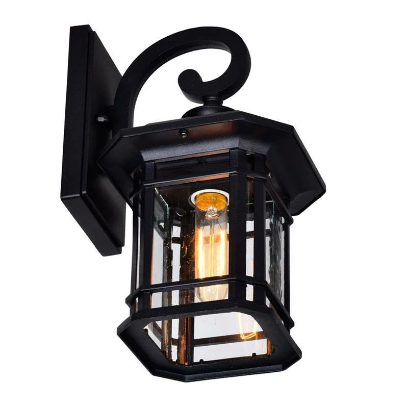 Cheapest π CWI Lighting Blackburn 1-Light Farmhouse Metal Outdoor Wall Lantern In Black π - Image 4