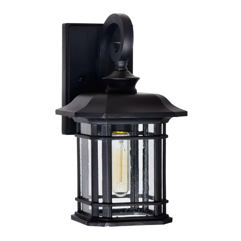 Cheapest π CWI Lighting Blackburn 1-Light Farmhouse Metal Outdoor Wall Lantern In Black π - Image 5