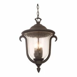 Buy ✨ Kalco Lighting Santa Barbara Medium 3-light Outdoor Hanging Lantern In Black 😀
