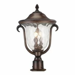 Best reviews of 🎉 Kalco Lighting Santa Barbara 3-light Outdoor Medium Post Mount Lantern In Bronze 🎁