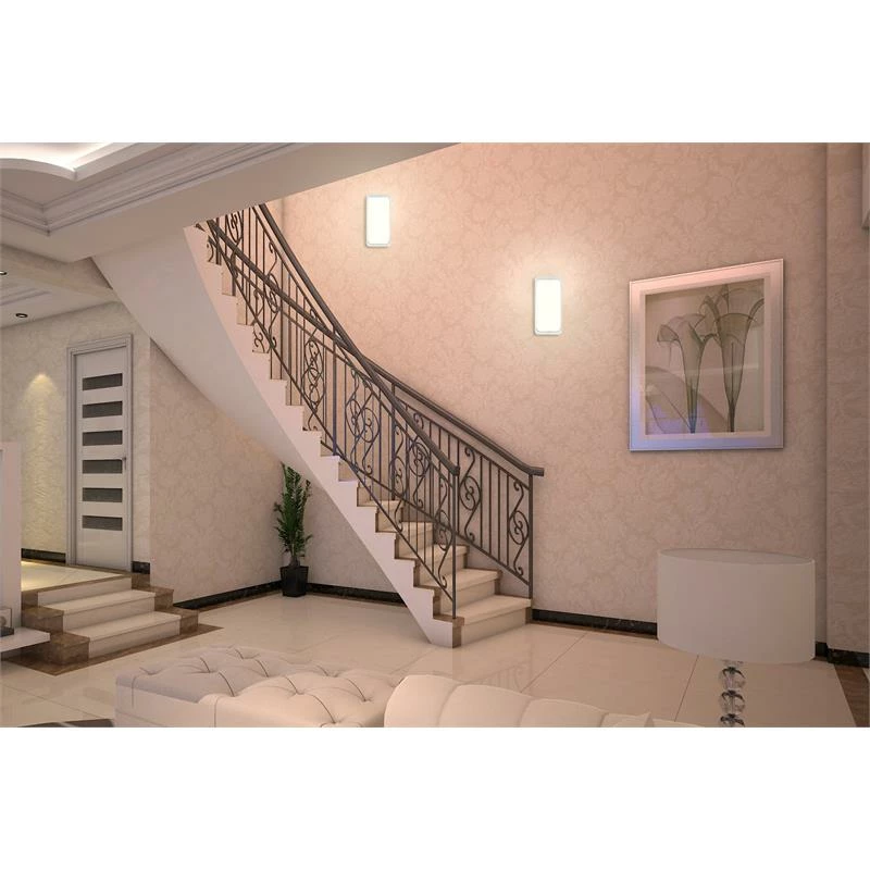 Flash Sale π ESenLite Modern Plastic Wall/Ceiling Mount LED Security Light Series In White β¨ - Image 2