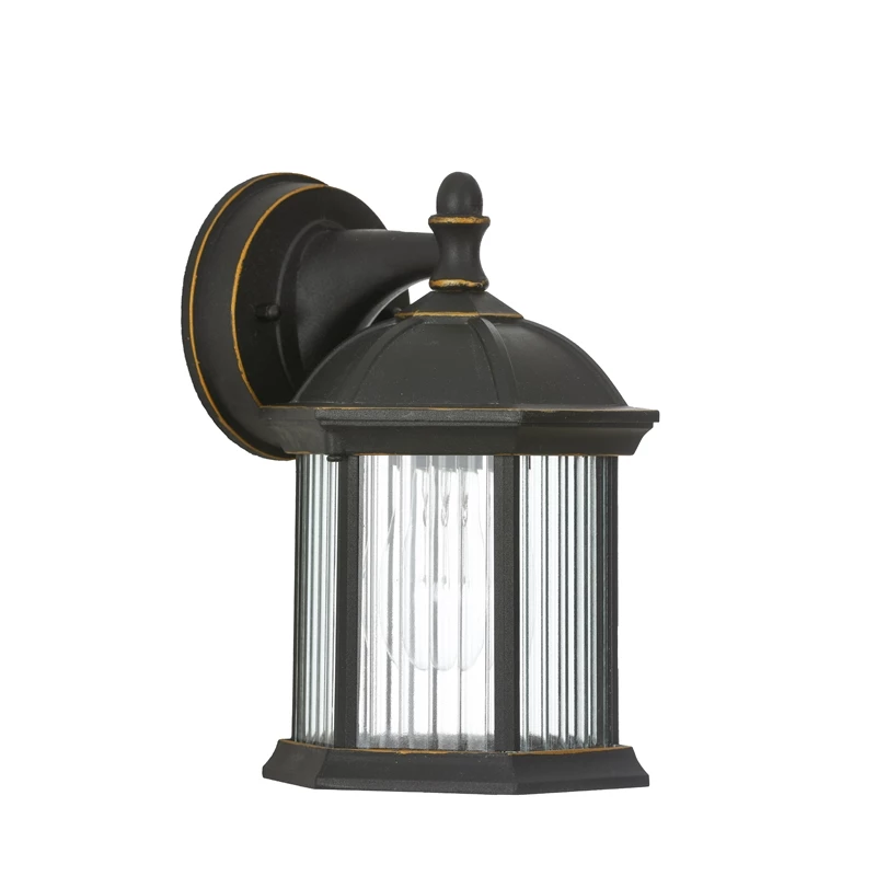 Hot Sale β Luxen Home LuxenHome Black/Gold Metal Outdoor Wall Sconce Light π - Image 7