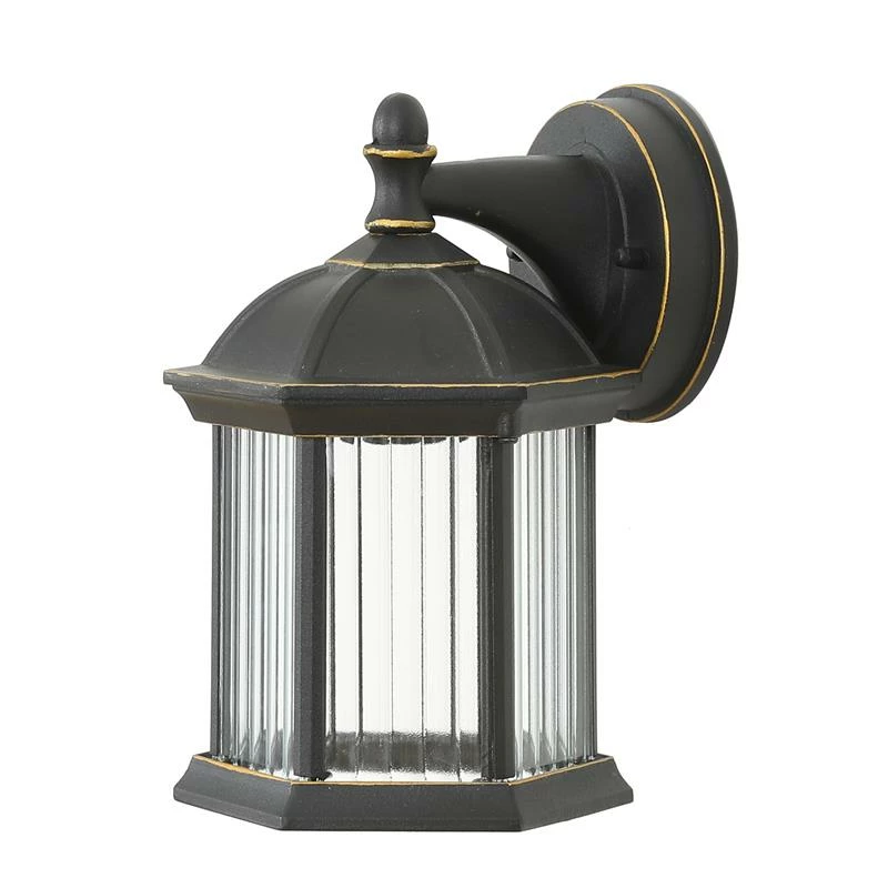 Hot Sale β Luxen Home LuxenHome Black/Gold Metal Outdoor Wall Sconce Light π