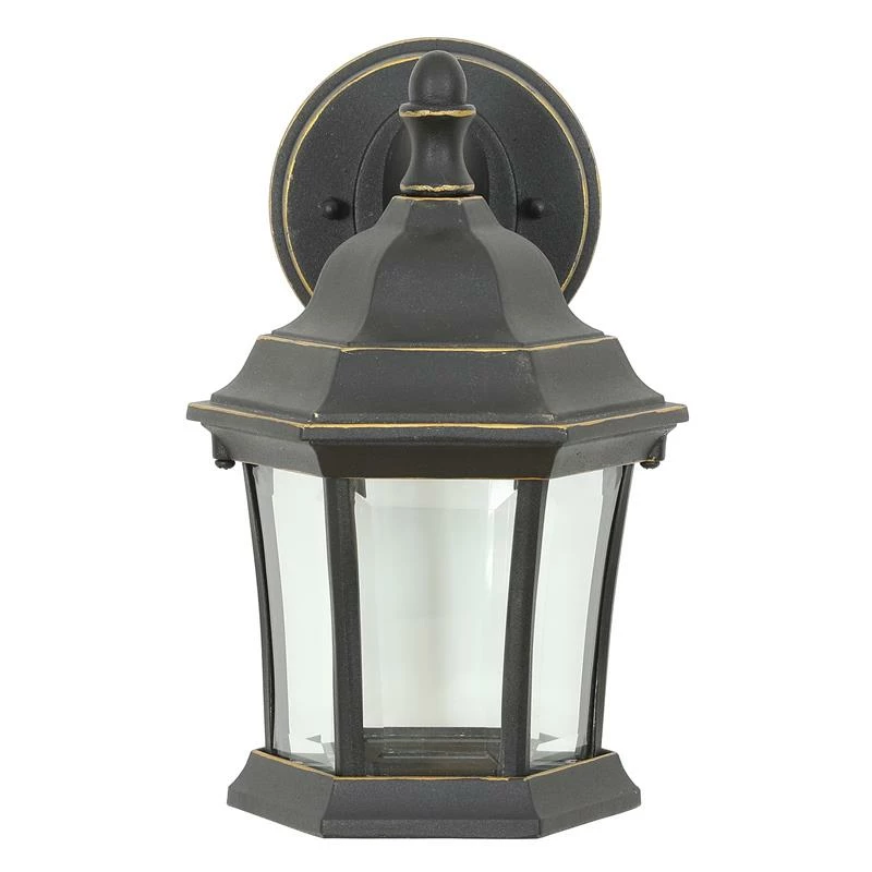 Discount π Luxen Home LuxenHome Black/Gold Metal Outdoor Wall Sconce Light β - Image 3