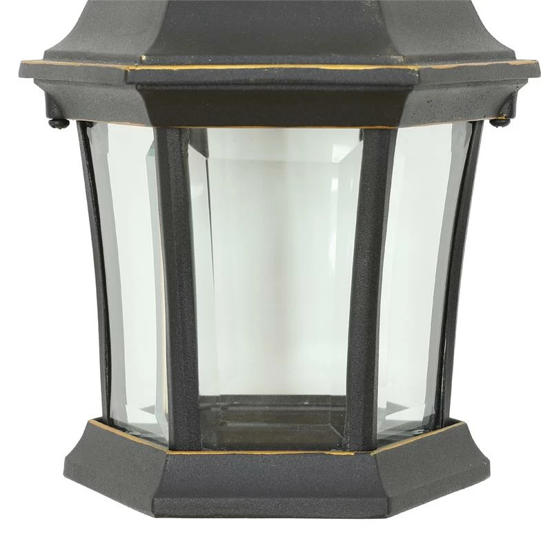 Discount π Luxen Home LuxenHome Black/Gold Metal Outdoor Wall Sconce Light β - Image 4