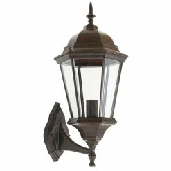 Outlet 𧨠Luxen Home LuxenHome Aged Copper Finish Metal Outdoor Wall Sconce Light π