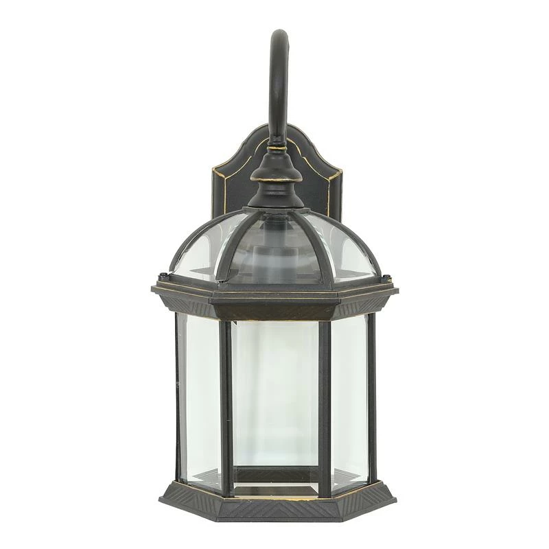 Cheapest π Luxen Home LuxenHome Black/Gold Metal Outdoor Hanging Wall Sconce Light π - Image 3