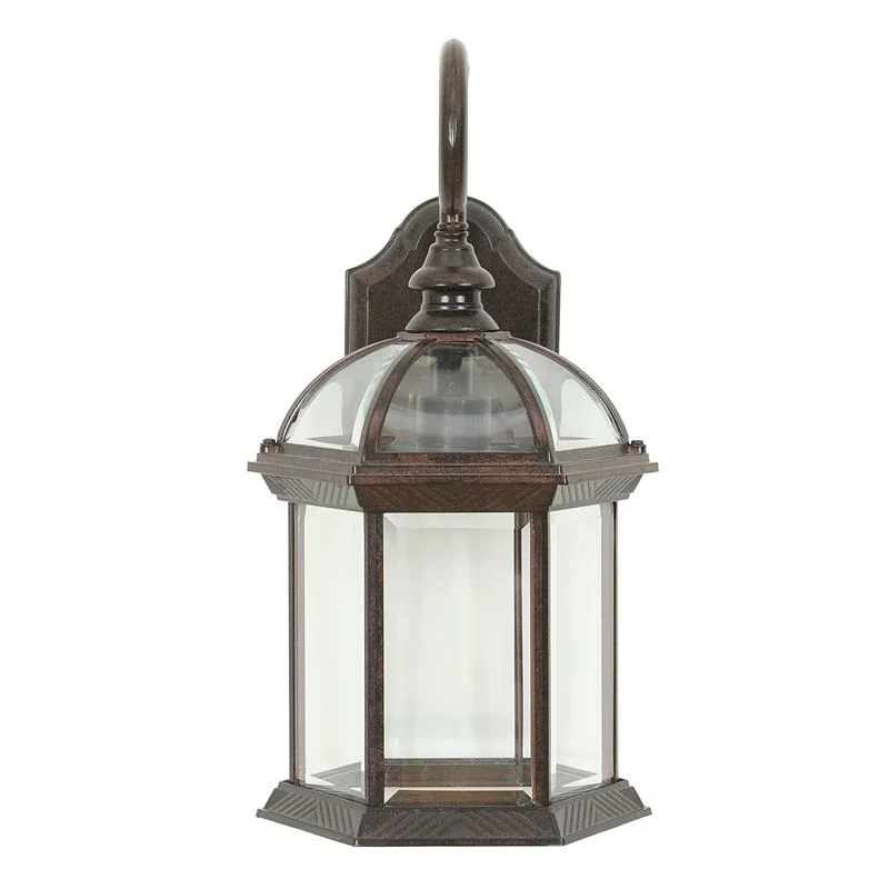 New π₯° Luxen Home LuxenHome Aged Copper Finish Metal Outdoor Hanging Wall Sconce Light 𧨠- Image 3