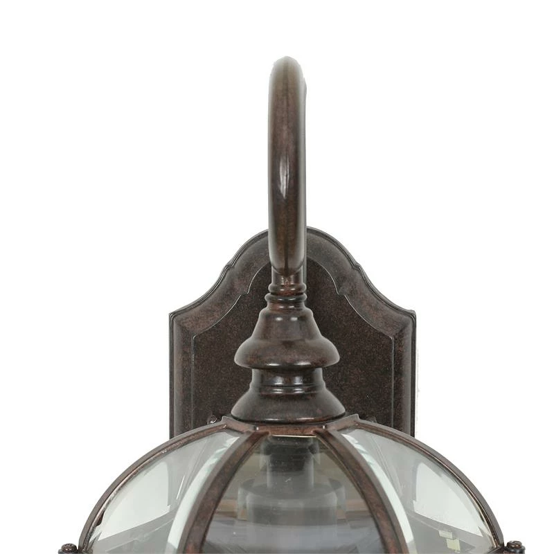 New π₯° Luxen Home LuxenHome Aged Copper Finish Metal Outdoor Hanging Wall Sconce Light 𧨠- Image 6