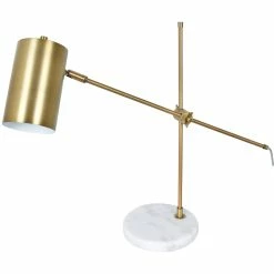 Coupon π Crestview Collection Maser Marble And Gold Metal Task Lamp 26.25" Modern Style β¨