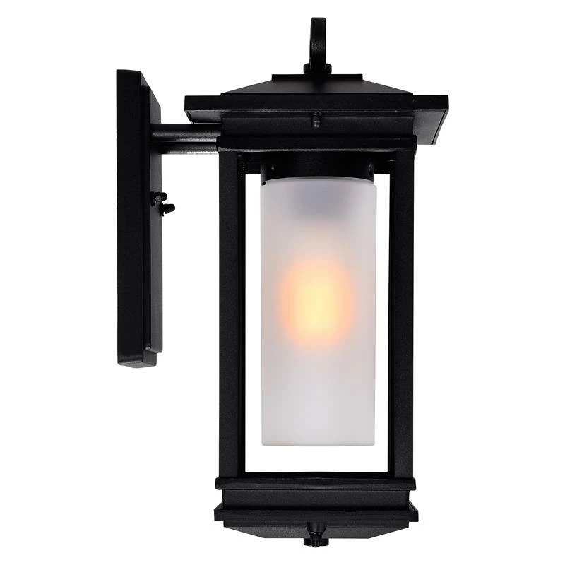 Discount βοΈ CWI Lighting Granville 1-light Farmhouse Metal Outdoor Wall Lantern In Black β - Image 2