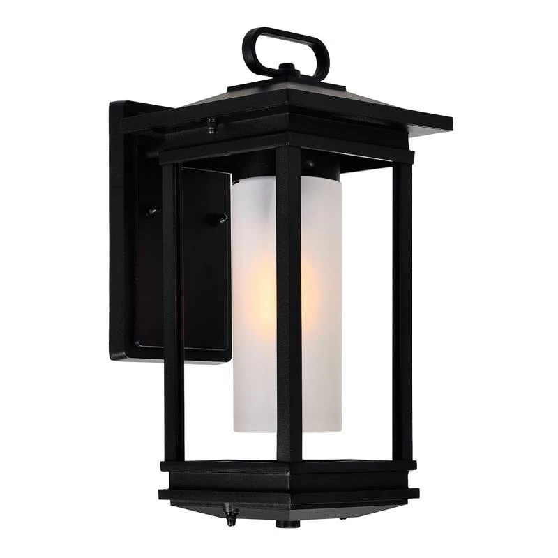 Discount βοΈ CWI Lighting Granville 1-light Farmhouse Metal Outdoor Wall Lantern In Black β - Image 3