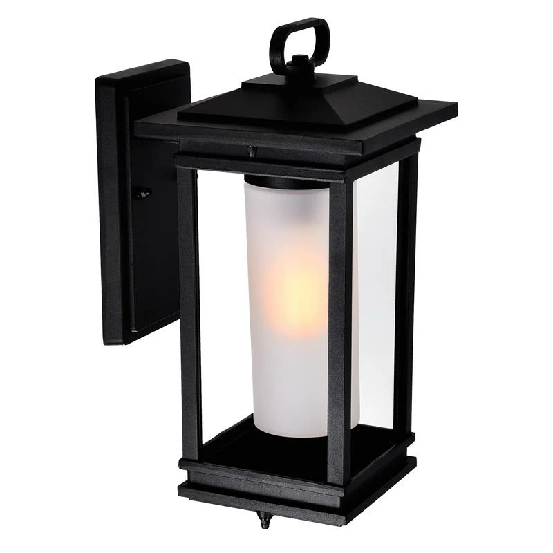 Discount βοΈ CWI Lighting Granville 1-light Farmhouse Metal Outdoor Wall Lantern In Black β - Image 4
