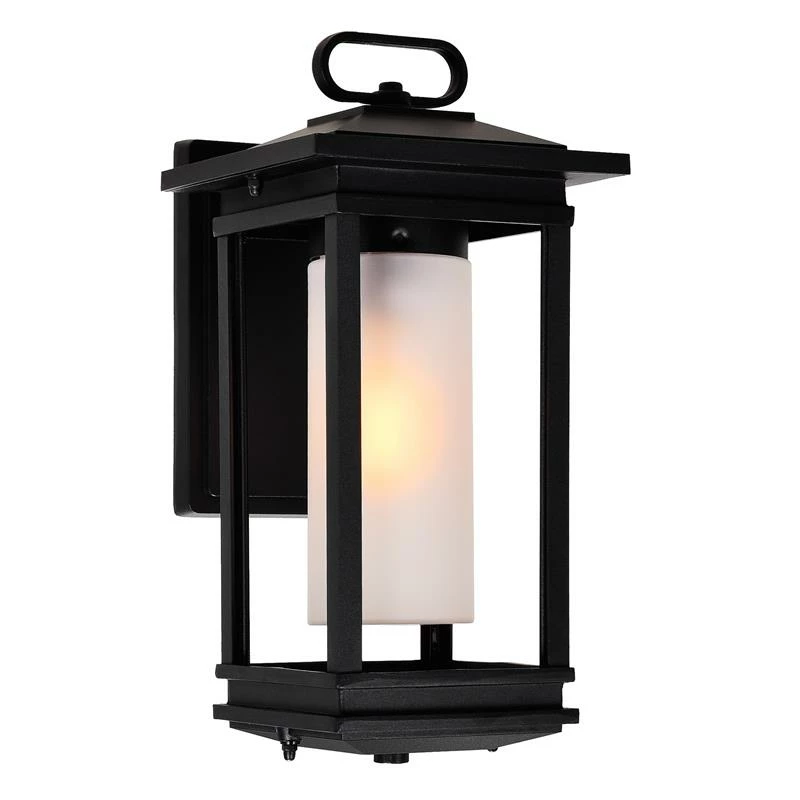 Discount βοΈ CWI Lighting Granville 1-light Farmhouse Metal Outdoor Wall Lantern In Black β