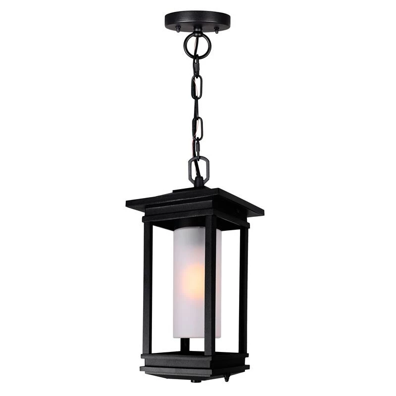 Wholesale π― CWI Lighting Granville 1-light Farmhouse Metal Outdoor Hanging Light In Black π