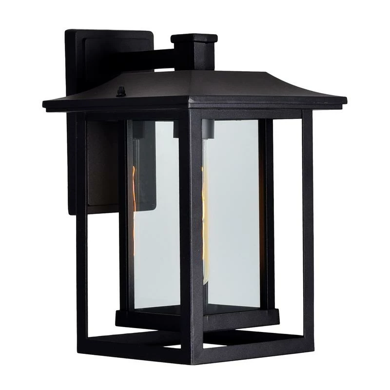 New β CWI Lighting Winfield 1-light Farmhouse Metal Outdoor Wall Light In Black π - Image 3