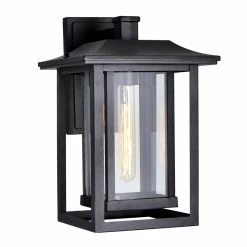New β CWI Lighting Winfield 1-light Farmhouse Metal Outdoor Wall Light In Black π