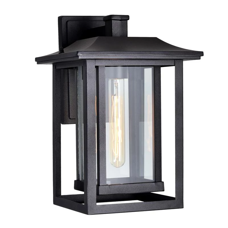 New β CWI Lighting Winfield 1-light Farmhouse Metal Outdoor Wall Light In Black π