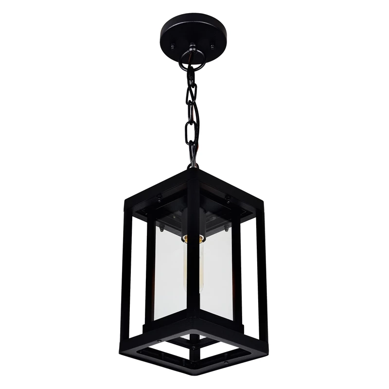 Cheapest π CWI Lighting Mulvane 1-light Farmhouse Metal Outdoor Hanging Light In Black π - Image 3