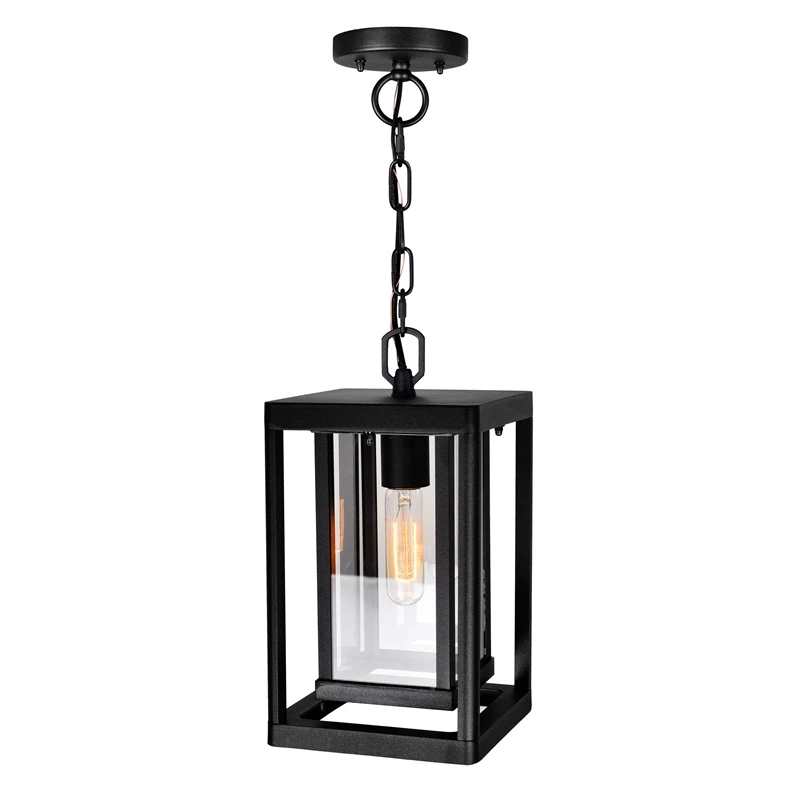Cheapest π CWI Lighting Mulvane 1-light Farmhouse Metal Outdoor Hanging Light In Black π