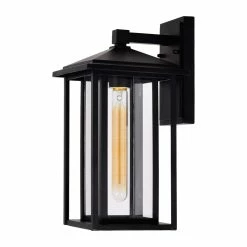 Cheap ✨ CWI Lighting Crawford 1-light Metal Outdoor Wall Light In Black 🌟
