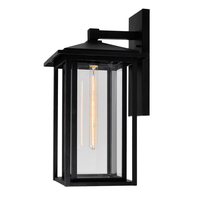 Discount β CWI Lighting Crawford 21.7" 1-light Farmhouse Metal Outdoor Wall Light In Black π