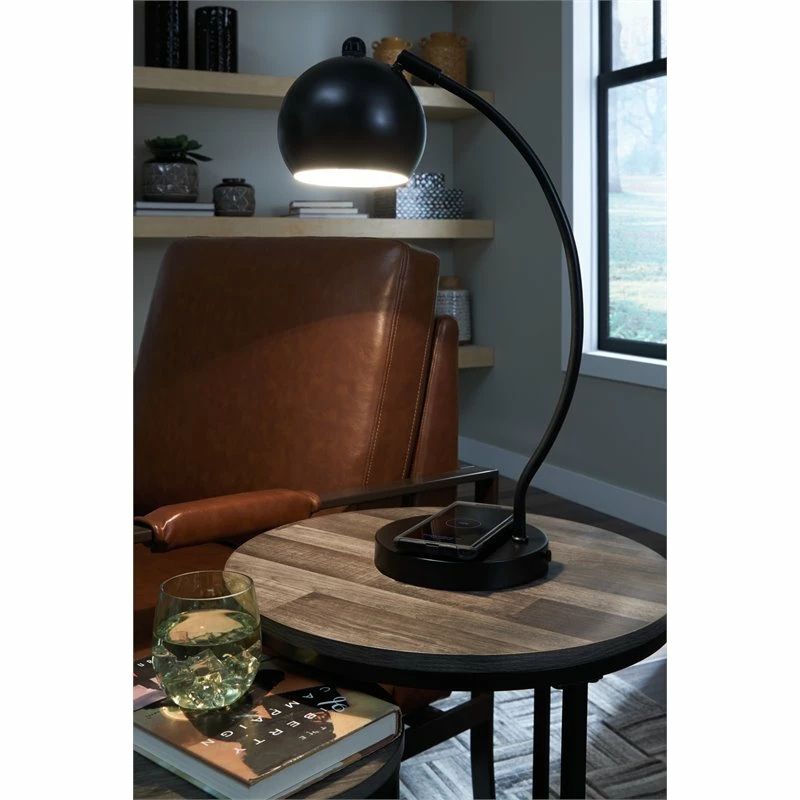 Wholesale β Ashley Furniture Marinel Single Metal Desk Lamp In Black π₯° - Image 4