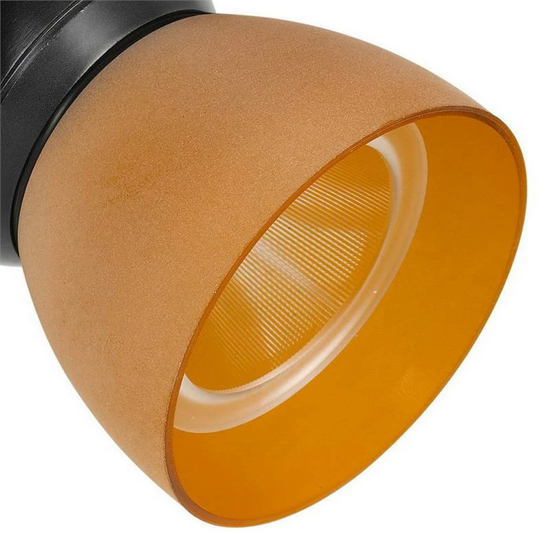 Deals π Benzara 10W Integrated LED Track Fixture With Polycarbonate Head In Black And Orange β - Image 5