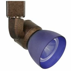 Brand new β€οΈ Benzara 10W Integrated Metal And Polycarbonate LED Track Fixture In Bronze And Blue β¨