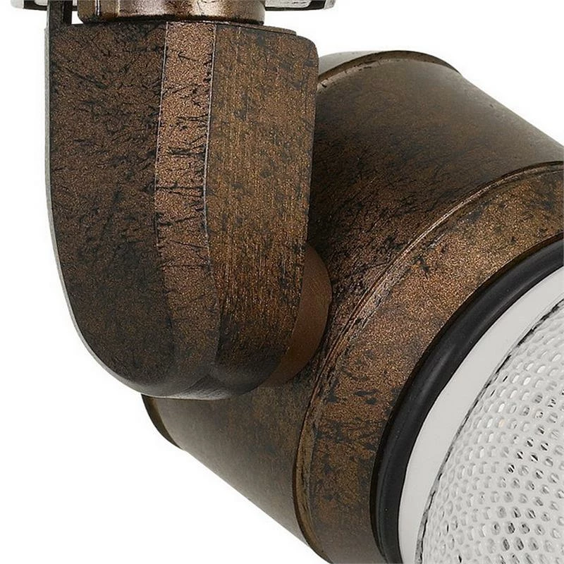 Promo π Benzara 10W Integrated LED Metal Track Fixture With Mesh Head In Bronze And White π€© - Image 4