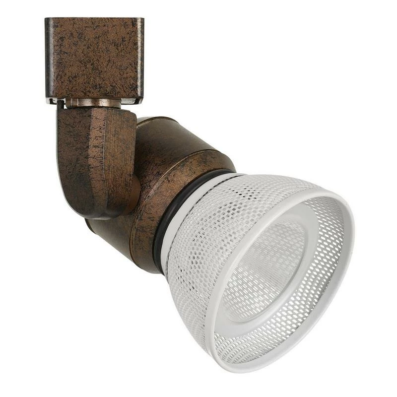 Promo π Benzara 10W Integrated LED Metal Track Fixture With Mesh Head In Bronze And White π€© - Image 2